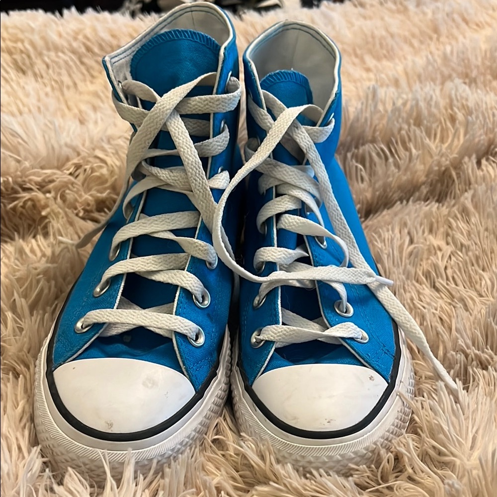 Converse Chuck Taylor All Star -  Blue High-Top Sneakers women’s size 7 - Picture 2 of 10
